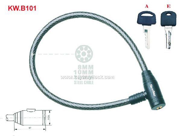 KW.B101 Cable lock Round head lock