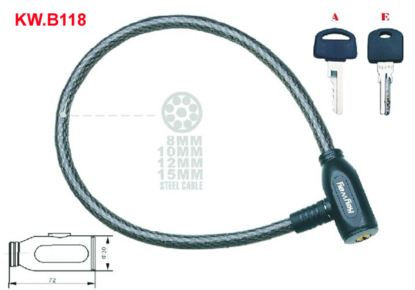 KW.B118 Cable lock'