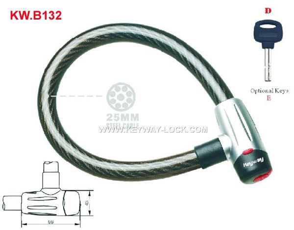 KW.B132 Heavy duty Cable lock'