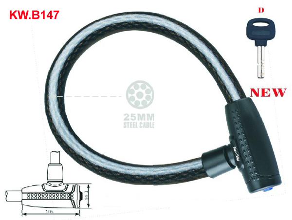 KW.B147 Heavy duty Cable lock'